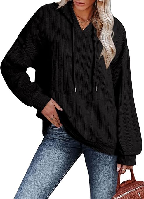 Damen Oversized Kapuzenpullover mit strukturiertem Design R&B