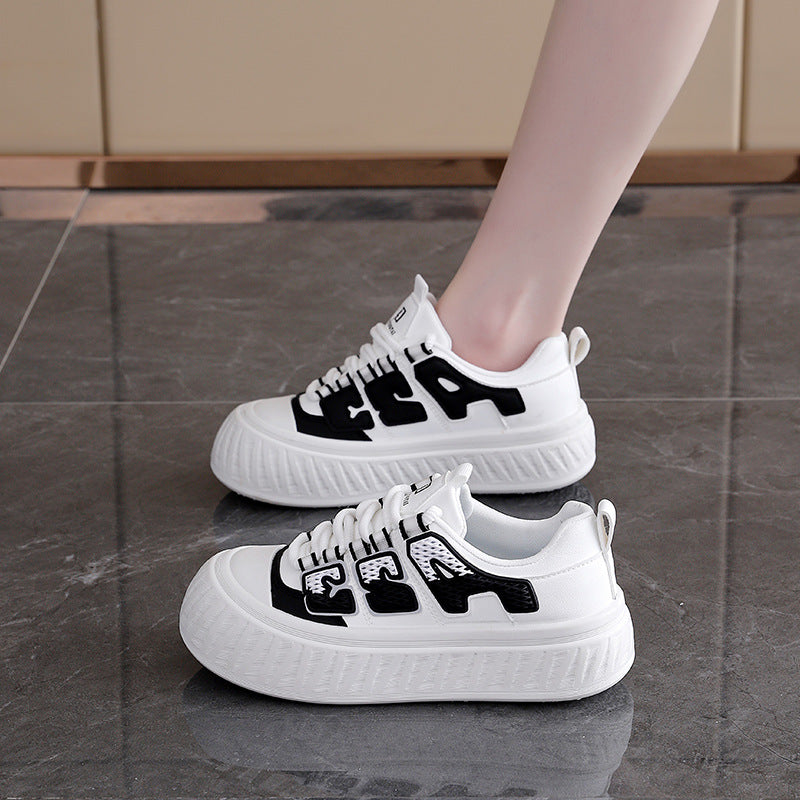 Damen modische Plateau Sneakers mit einzigartigem Design und bequemer Dämpfung R&B