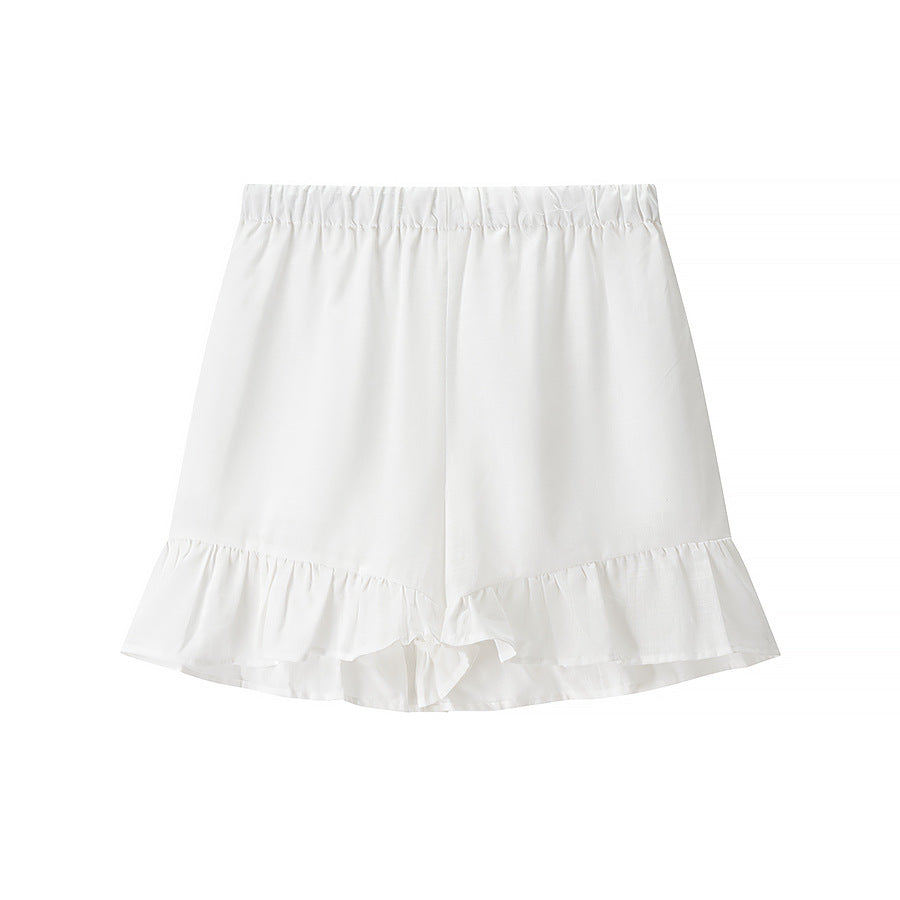 Damen Blusenset mit elegantem Rüschensaum und lockerer Passform R&B
