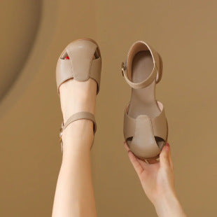 Damen Geschlossene Riemchensandalen mit stylishen Schnallen R&B