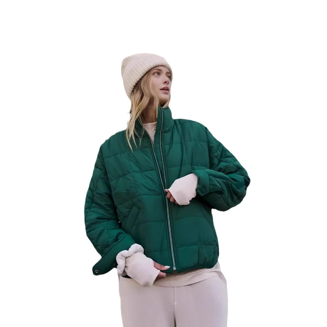 Damen Steppjacke mit hohem Kragen und praktischem Reißverschluss R&B