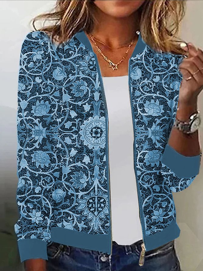 Damen Blousonjacke mit floralem Muster R&B