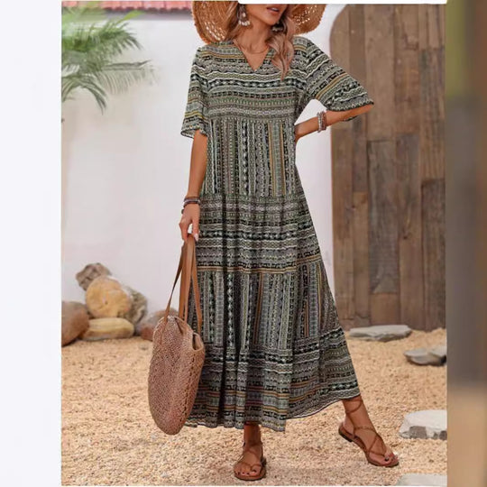 Damen Maxikleid im Ethno-Design R&B