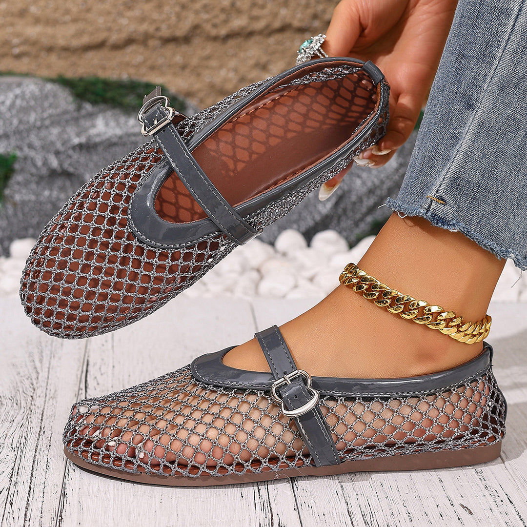Damen Netzschuhe mit elegantem Riemen R&B