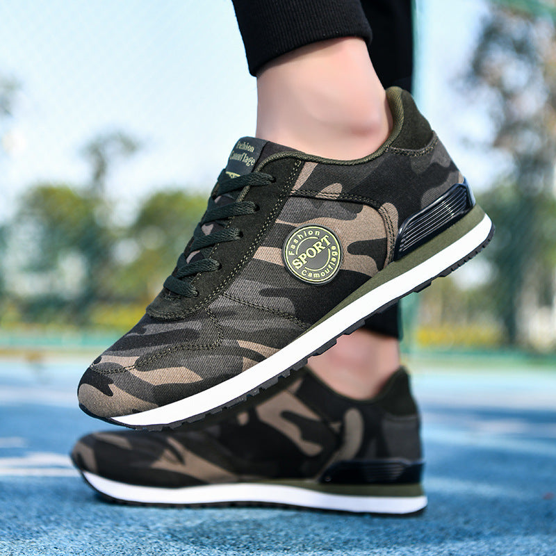 Damen Sportliche Sneakers mit Camouflage-Muster und dämpfender Sohle