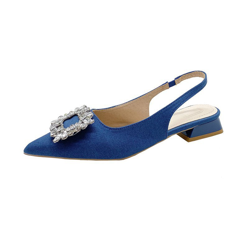 Damen Slingback-Pumps mit funkelndem Strassakzent R&B