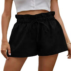 Damen lässige Shorts mit elastischem Bund R&B