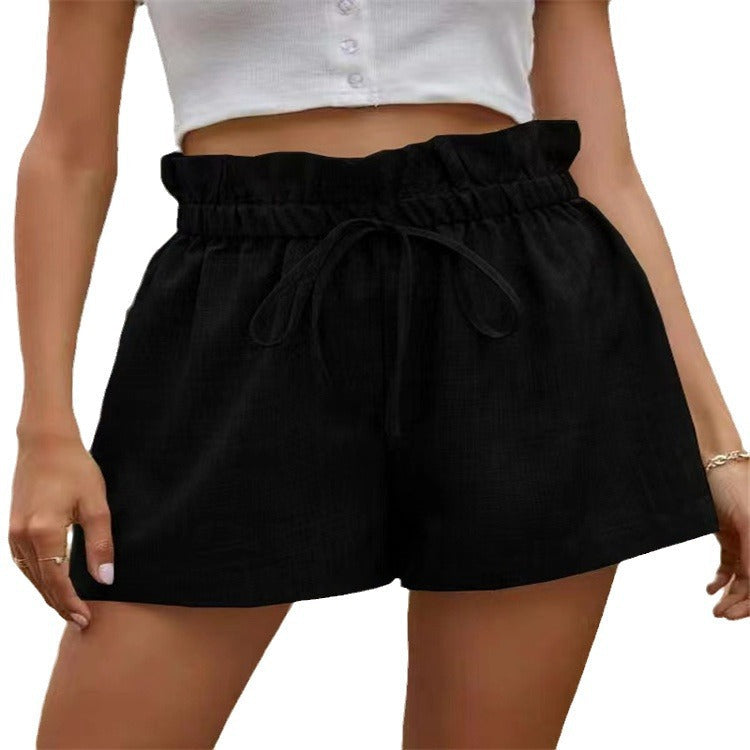 Damen lässige Shorts mit elastischem Bund R&B