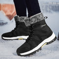 Damen isolierte Winterstiefel mit rutschfester Sohle und modischem Kunstfell