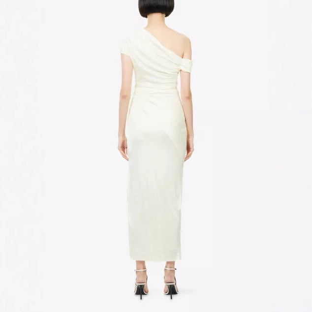 Damen Wickelkleid mit asymmetrischem Oberteil und eleganten Drapierungen R&B