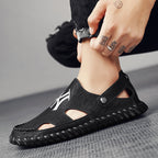 Damen Bequeme Clogs mit verstellbarem Riemen und rutschfester Sohle R&B