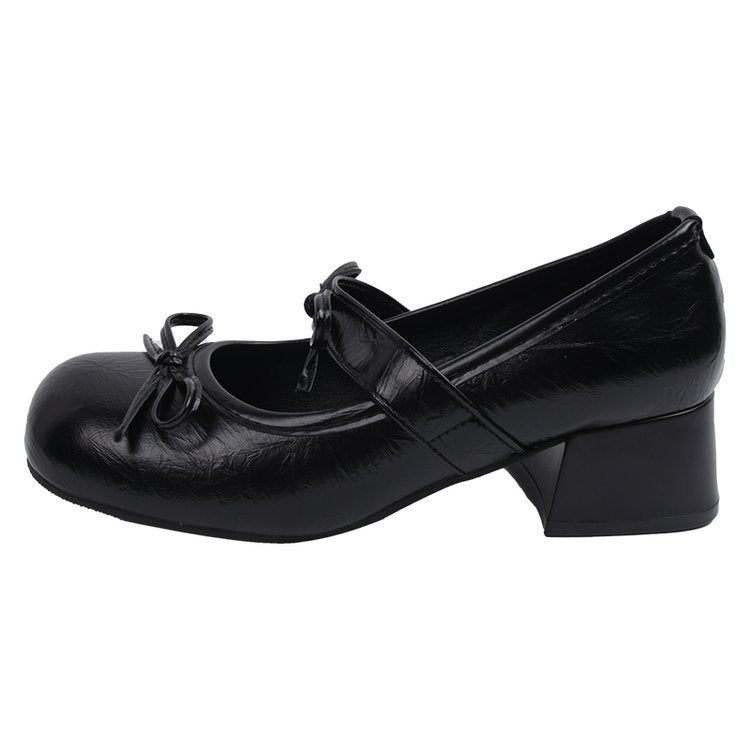 Damen elegante Mary Jane Pumps mit geschmeidiger Kappe und modischem Blockabsatz R&B