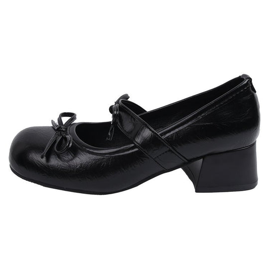 Damen elegante Mary Jane Pumps mit geschmeidiger Kappe und modischem Blockabsatz R&B