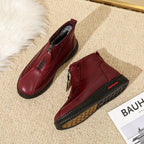 Damen modische Stiefel mit seitlichem Reißverschluss und bequemer Sohle