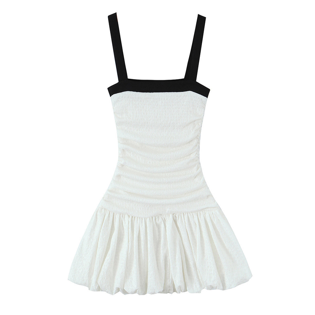 Damen Spielkleid mit Rüschendetails und schmalen Trägern R&B