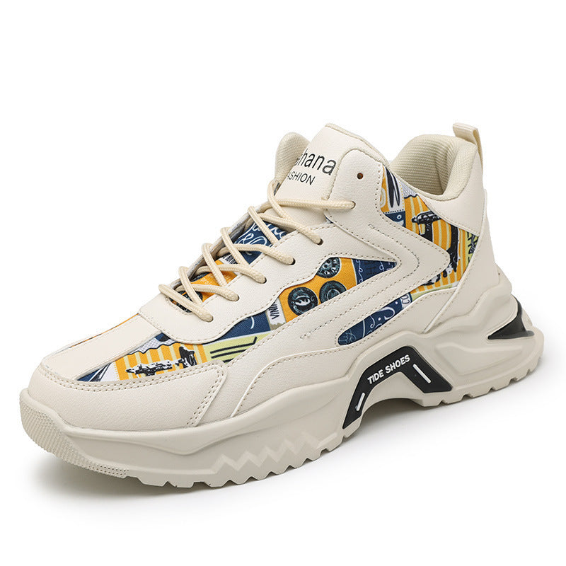Damen moderne Sneakers mit auffälligem Print und dämpfender Laufsohle