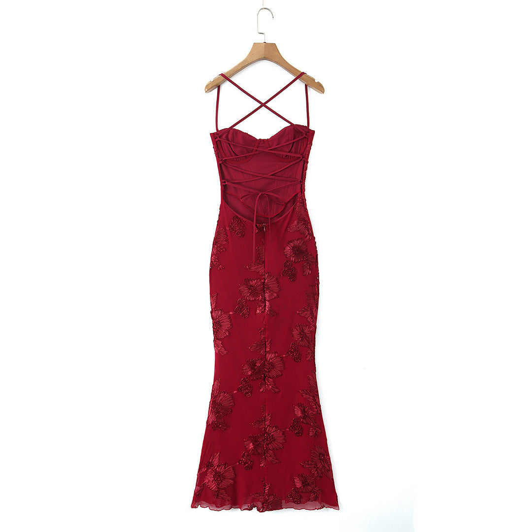 Damen Bodycon Kleid mit floralem Spitzenbesatz R&B