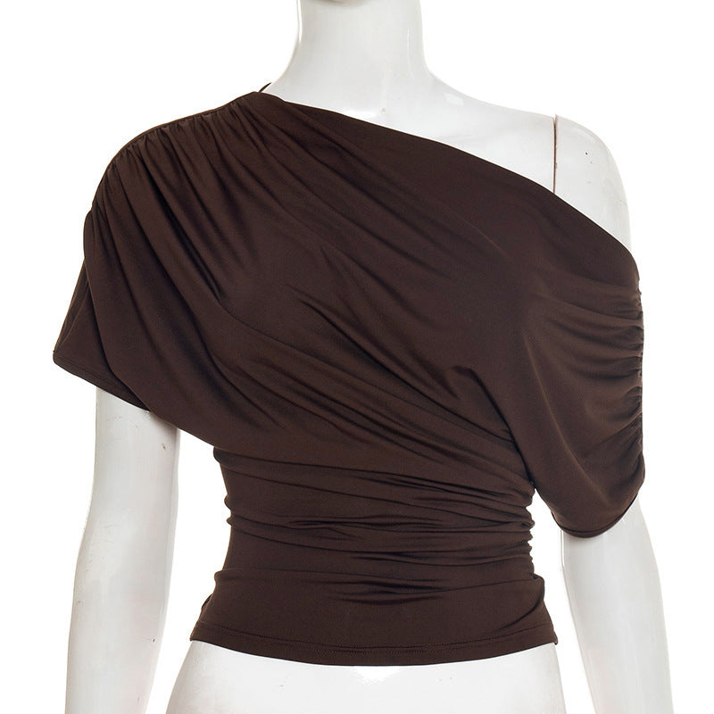 Damen asymmetrisches Top R&B