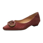 Damen Elegante Ballerinas mit luxuriösem Schmuckdetail