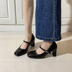 Damen Pumps mit elegantem Absatz und Riemen R&B