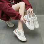 Damen Sportliche Sneakers mit atmungsaktivem Mesh-Obermaterial und dämpfender Sohle R&B