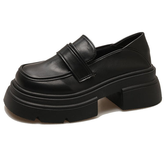 Damen modische Schnürloafers mit stabiler Plattformsohle und eleganter Riemenverzierung R&B
