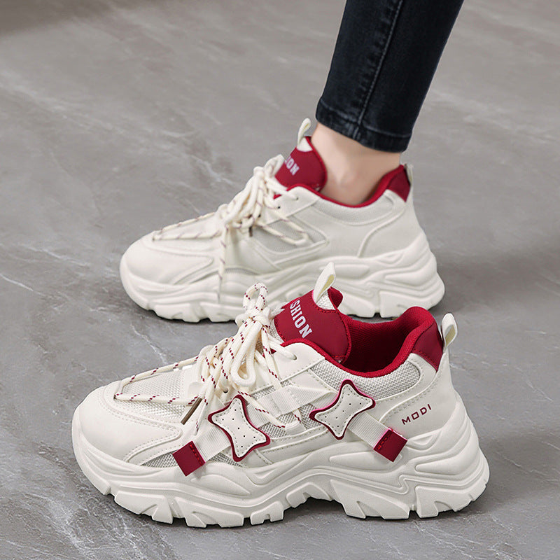 Damen Sportliche Chunky Sneakers mit modischem Design und stabiler Sohle R&B