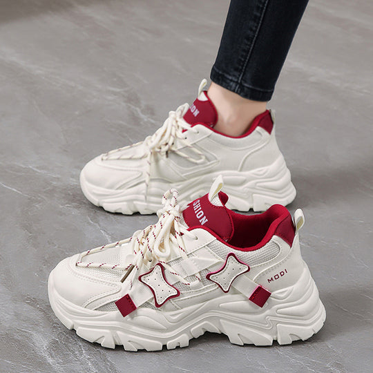 Damen Sportliche Chunky Sneakers mit modischem Design und stabiler Sohle R&B