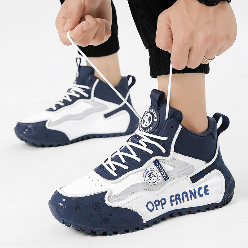Damen Trendige High-Top Sneakers mit rutschfester Sohle und atmungsaktivem Obermaterial R&B