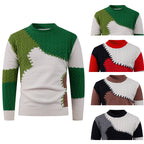 Herren modischer Pullover mit einzigartigem Patchwork-Design R&B