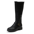 Damen Modische Stiefel mit eleganter Schnalle und robustem Profil R&B