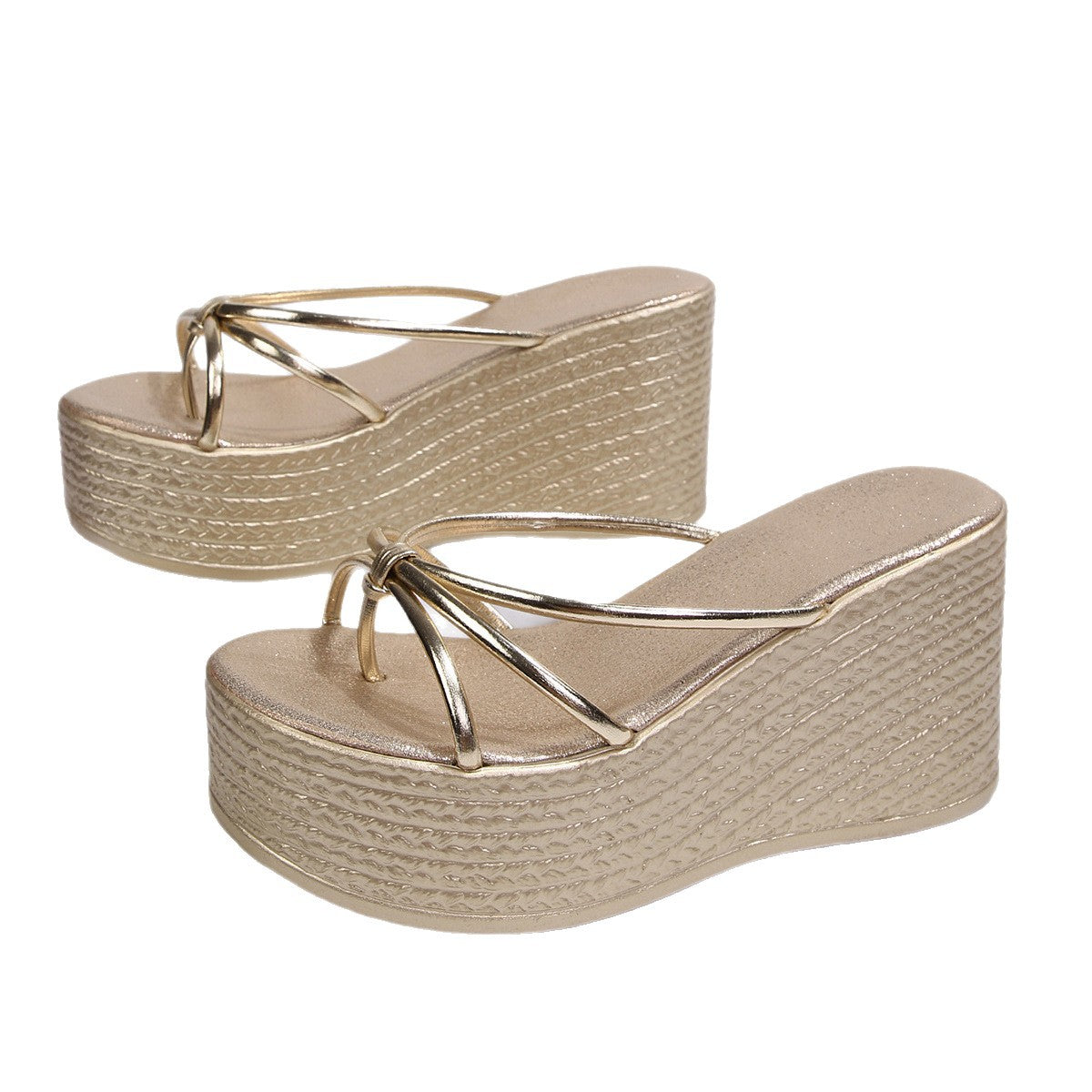 Damen Wedge-Sandalen mit elegantem Riemen-Design und komfortablem Fußbett R&B