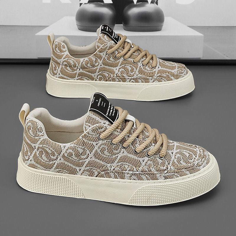 Damen Modische Sneaker mit einzigartigem grafischen Muster und rutschfester Sohle