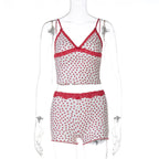 Damen Schlafanzug-Set mit zartem Herzmotiv R&B