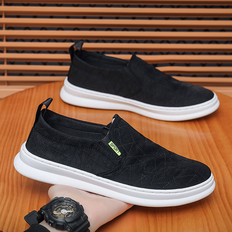 Damen Slip-On Sneakers mit atmungsaktiver Oberflächenstruktur und flexibler Sohle R&B