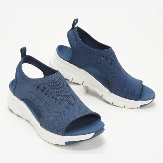 Damen Sportliche Sandalen mit atmungsaktivem Obermaterial und bequemer Plattform R&B