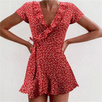 Damen Verspieltes Sommerkleid mit Rüschendetails und floralen Mustern R&B