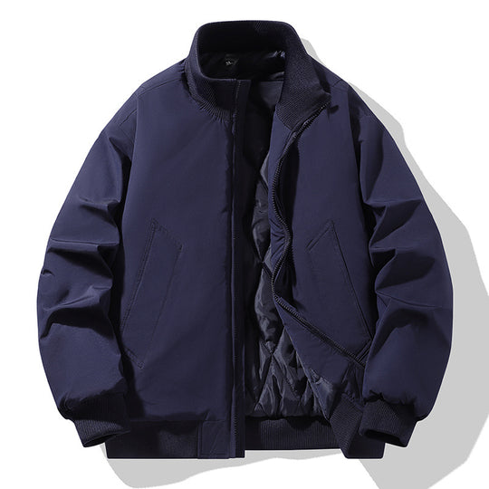 Herren modische Steppjacke mit hohem Kragen R&B