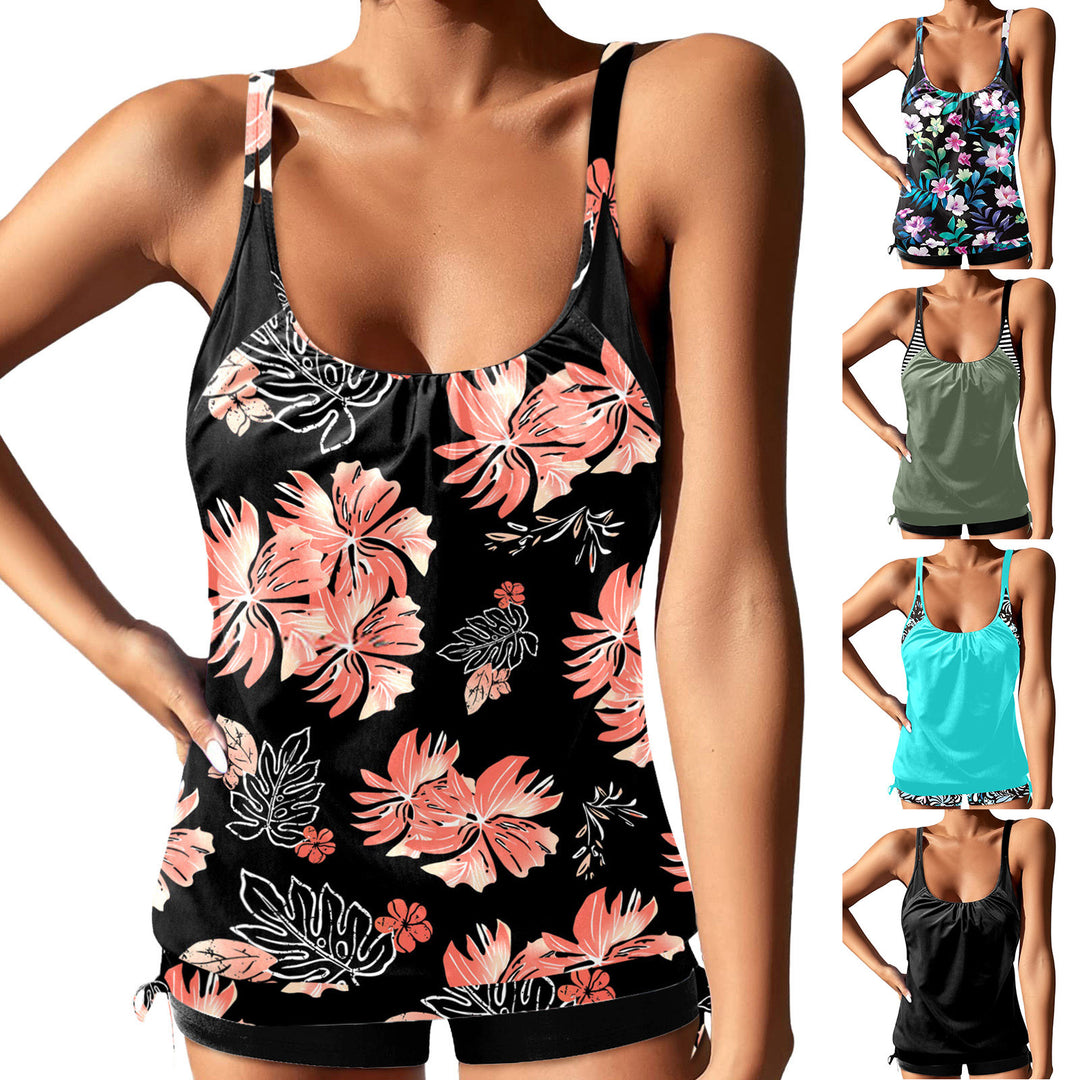 Damen Tankini-Set mit femininem Design und modischen Akzenten R&B