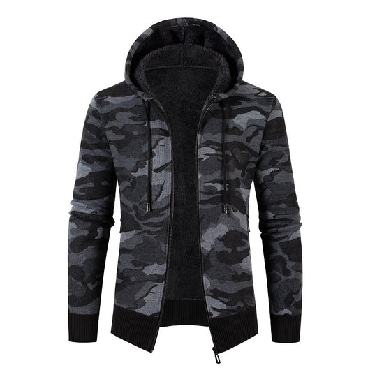 Herren modischer Kapuzensweater mit Karomuster R&B