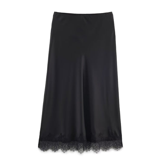 Damen elegantes Nachthemd mit zarter Spitzenverzierung R&B