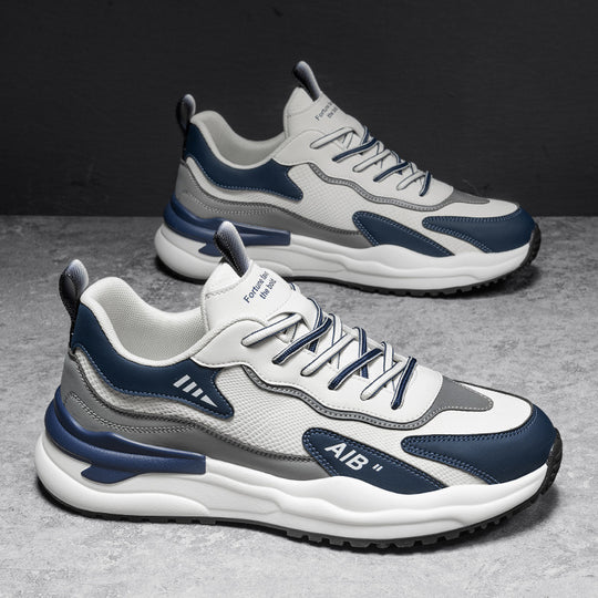 Damen sportliche und modische Sneakers mit rutschfester Laufsohle R&B