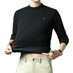 Herren Strukturierter Pullover mit Rundhalsausschnitt und hochwertiger Stricktextur R&B