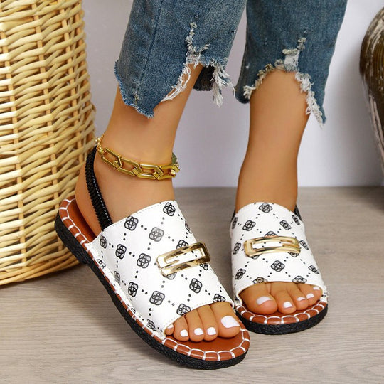 Damen Sandalen mit modischem Schnallenverschluss und komfortabler Fußbettgestaltung R&B