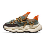 Damen sportliche Mesh-Sneaker mit innovativem Schnürsystem und dämpfender Sohle R&B
