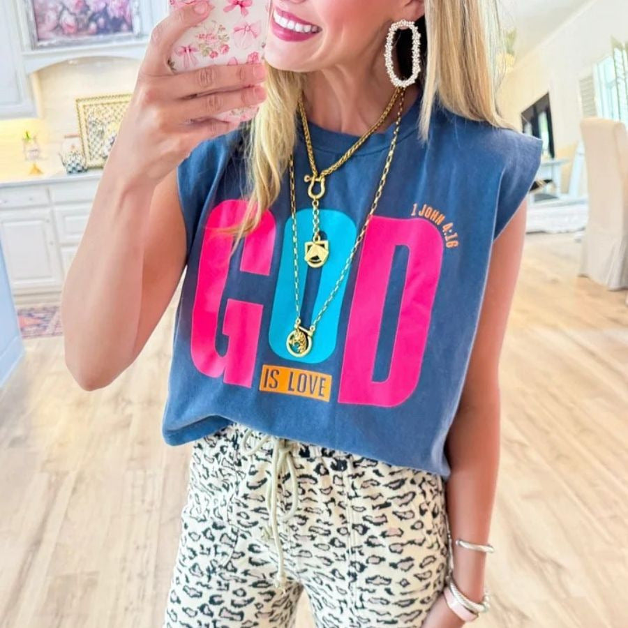 Damen Wohlfühl T-Shirt mit modernem Motiv und lässigem Schnitt Heidi-Mode