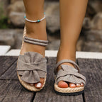 Damen Komfortable und elegante Sandalen mit modischer Schleifen-Applikation R&B