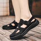 Damen Komfortable Leder Sandalen R&B
