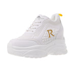Damen modische Sneaker mit luftigen Netzdetails und rutschfester Sohle R&B