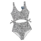 Damen Einteiler Badeanzug mit stilvollem Cut-Out-Design und verstellbaren BindR&Bändern R&B